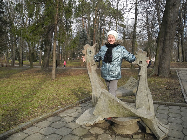 Прогулка в парке Шевченко Ивано-Франковска
