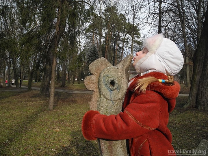 Зимняя прогулка в парке Шевченко Ивано-Франковска