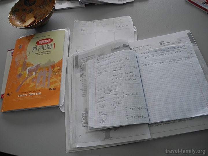 На занятии по изучению польского языка в Киеве