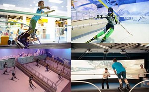 Горнолыжные тренажеры в Киеве: на лыжах и сноуборде круглый год