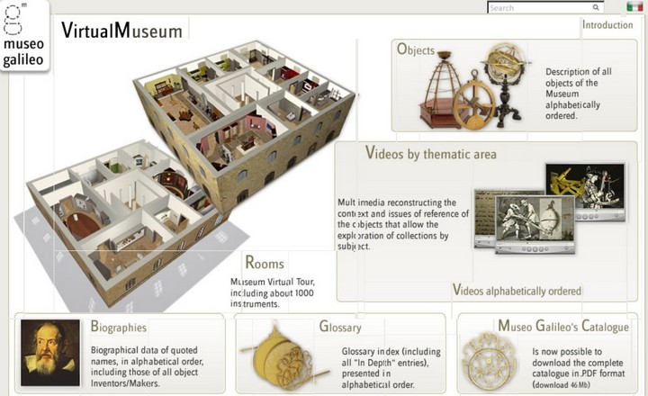 Музеи мира онлайн: Музей Галилео