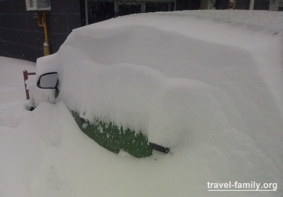 Снег в Украине: наша машина зимой