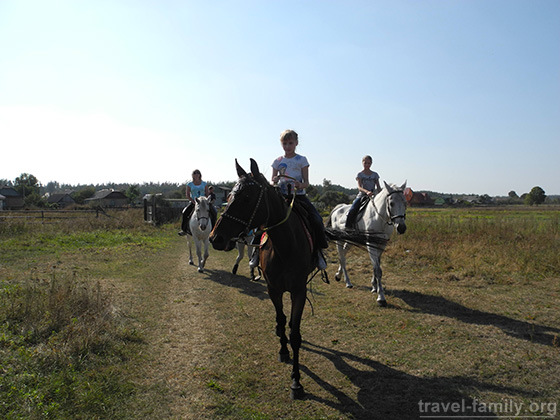 Прогулки на лошадях под Киевом для детей и взрослых
