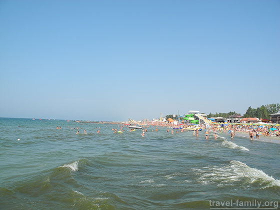 Пляж и море в Железном порту: август 2014