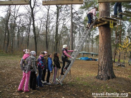 Веревочный парк в Буче: для детей