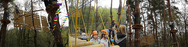 Веревочные парки Киева: "Активна країна" в Голосеевском парке