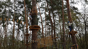 Веревочный парк "Активна країна" в Голосеевском лесу Киева: цены, впечатления, фото и видео